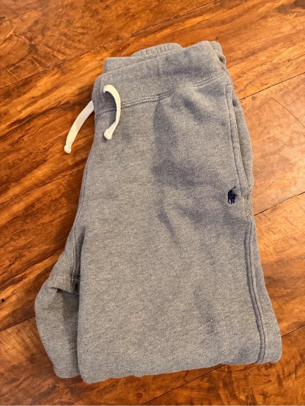 Polo Ralph Lauren Boys Heather Gray Fleece Jogger Sweatpants Size M 10-12